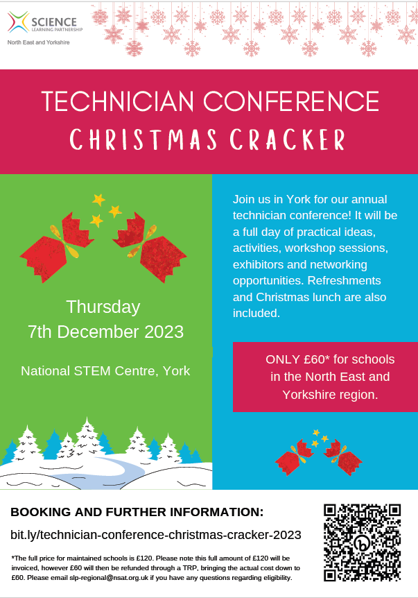🚀 Exciting News, the IDS Elf is attending!

Christmas Cracker - Technician meeting, <a href="/STEMLearningUK/">STEM Learning</a>

A fantastic event for technicians.

👋Come and say hello!