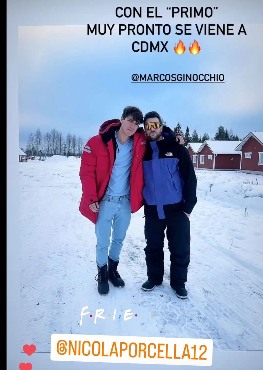 Marcos y Nicola pronto juntos en el #CocaColaFlowFest 
En México❣️
#MarcosGinocchio