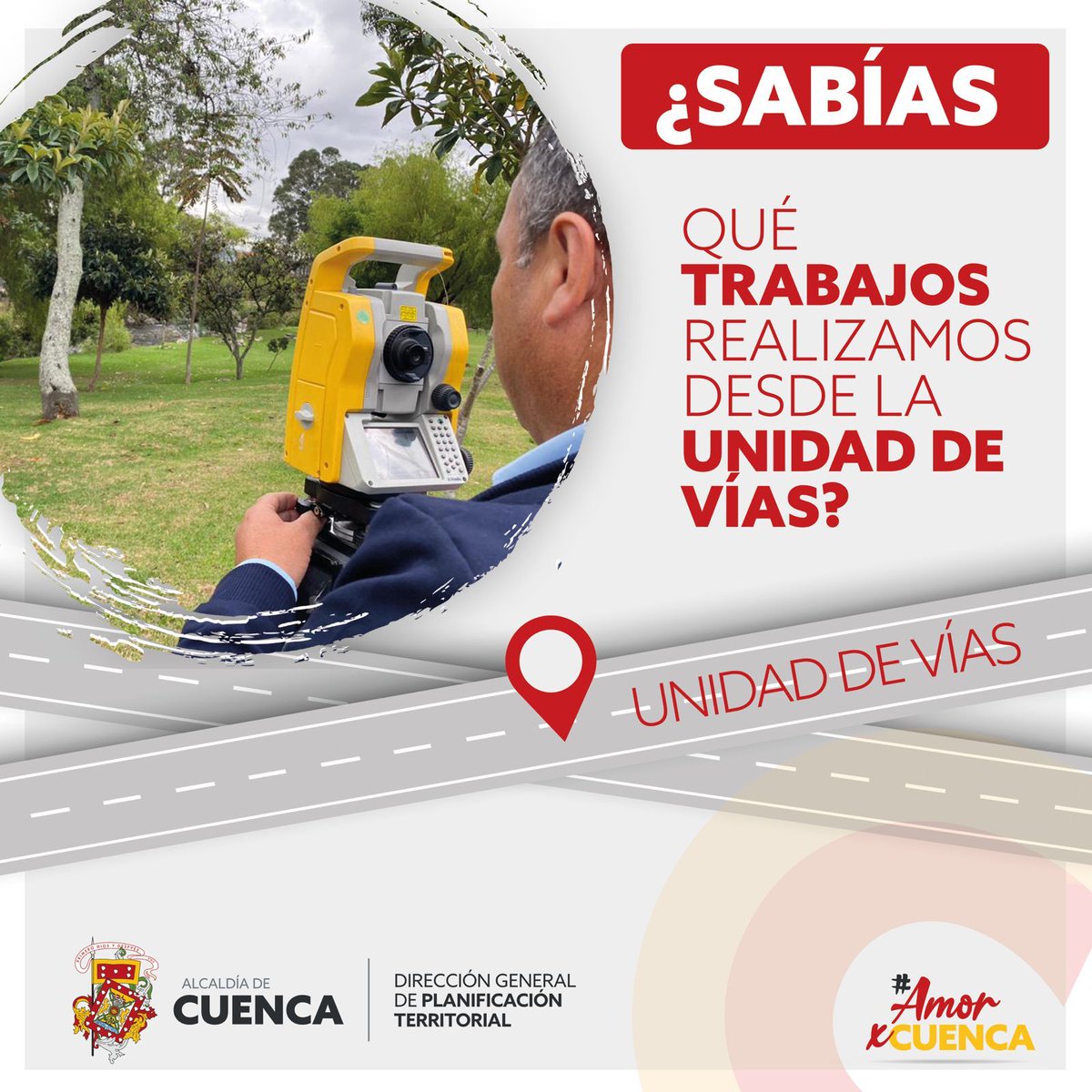 Planificacion_T's tweet photo. 👷‍♂️La finalidad de esta unidad es 𝐫𝐞𝐚𝐥𝐢𝐳𝐚𝐫 𝐞𝐬𝐭𝐮𝐝𝐢𝐨𝐬 𝐠𝐞𝐨𝐦𝐞́𝐭𝐫𝐢𝐜𝐨𝐬 𝐜𝐨𝐧𝐟𝐨𝐫𝐦𝐞 𝐚 𝐥𝐚 𝐩𝐥𝐚𝐧𝐢𝐟𝐢𝐜𝐚𝐜𝐢𝐨́𝐧 que previamente se desarrolló en un sector de la ciudad,mediante la cual,se efectuarán obras de pavimentación,ya sea rígida o flexible. https://t.co/QcN2jny8Un