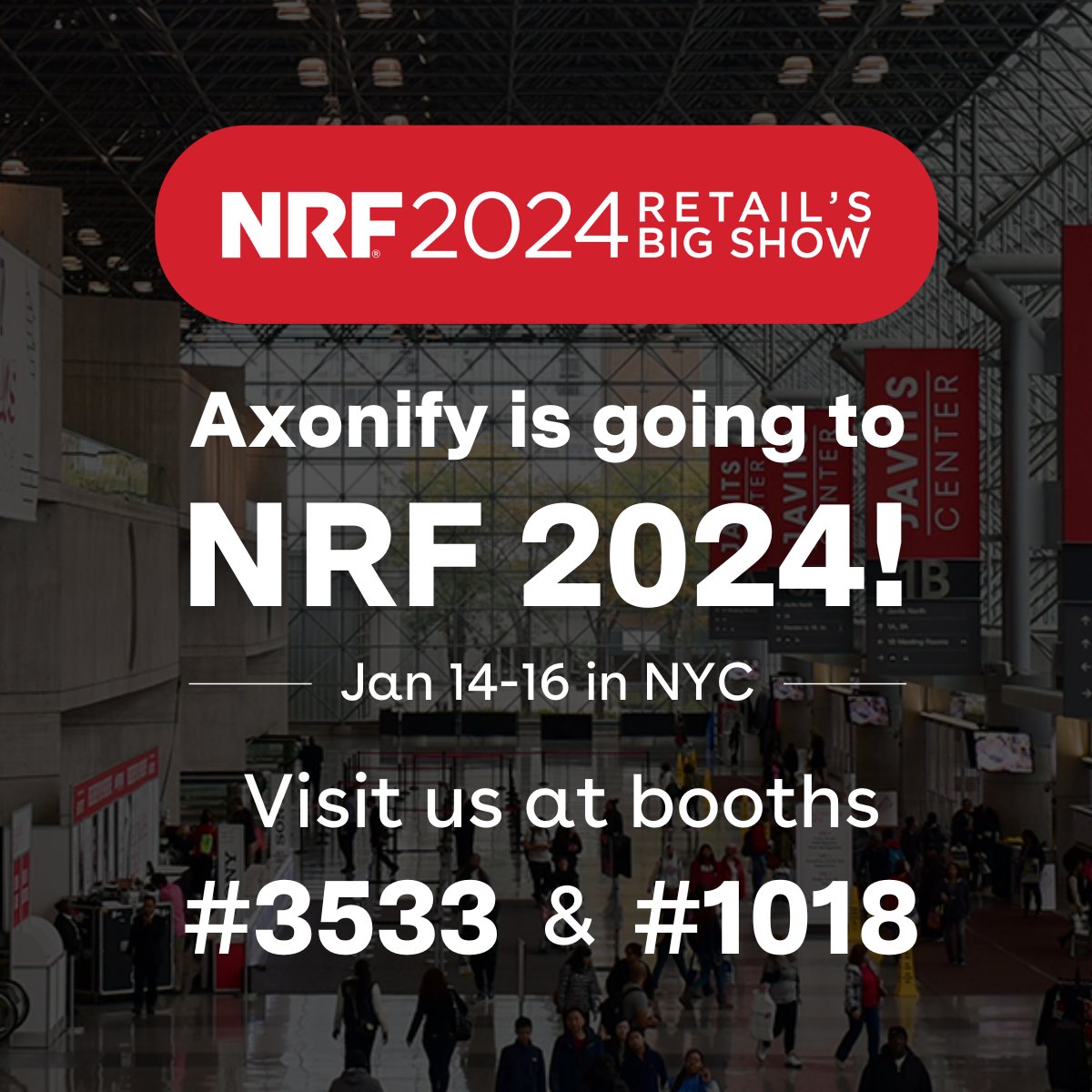 Get ready for more Big Ideas from Axonify at @NRFnews 2024 this January! We'll discuss how we’re built for the #retail frontline and connect on the future of the industry. Use code 2803 to save on your ticket: nrfbigshow.nrf.com/register?utm_s… #NRF2024