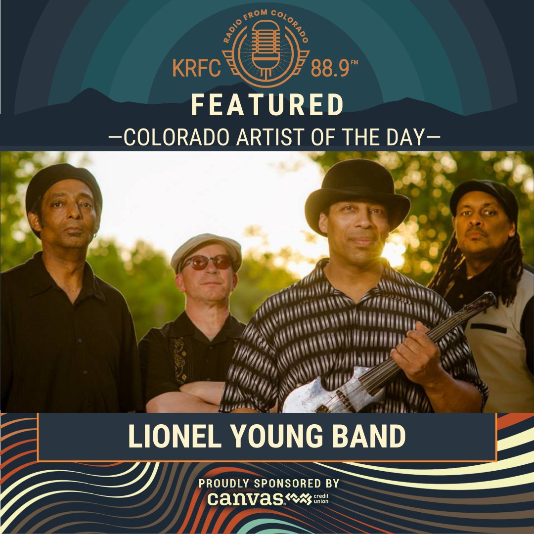 KRFC 88.9 FM (@krfcfm) on Twitter photo Today’s Colorado Artist of the Day is Lionel Young Band!
Colorado Artist of the Day is proudly sponsored by <a href="/canvasfamily/">Canvas Credit Union</a> helping Coloradans afford life.
#radio #krfcfm #internetradio #coloradoartist #coloradomusic #artistoftheday #fortcollinsmusic #lionelyoungband Today’s Colorado Artist of the Day is Lionel Young Band!
Colorado Artist of the Day is proudly sponsored by <a href="/canvasfamily/">Canvas Credit Union</a> helping Coloradans afford life.
#radio #krfcfm #internetradio #coloradoartist #coloradomusic #artistoftheday #fortcollinsmusic #lionelyoungband