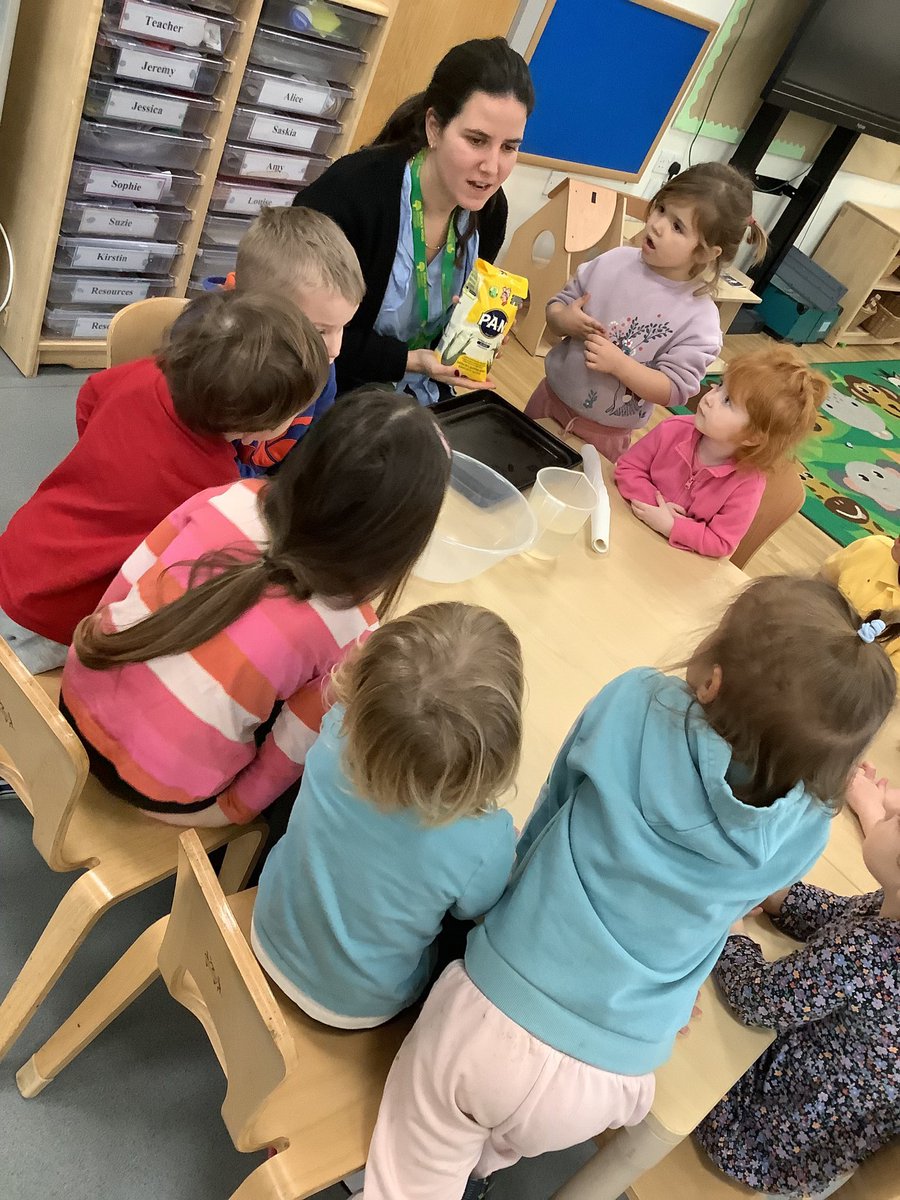 RobsackN's tweet photo. Ms. Corona shared a taste of her Venezuelan roots with the children making traditional arepas together! 🇻🇪 Mixing ingredients and creating deliciousness - we're eagerly waiting to savor the results! 😋 #CulturalCuisine #CookingFun @R_S_Wood https://t.co/i4uGvpJTYo