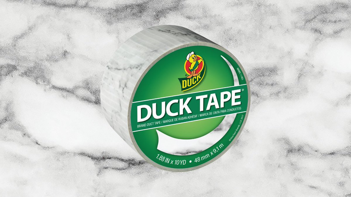 Elevate Your Projects with Marble Duck Tape®! 🦆

✨ Craft, decorate, and express your creativity with the classic and chic Marble Duck Tape®. 

Tear it easily by hand and let your imagination run wild! 🎨

Grab yours here: ducktape.co.uk/where-to-buy/ 

#DuckTapeUK
