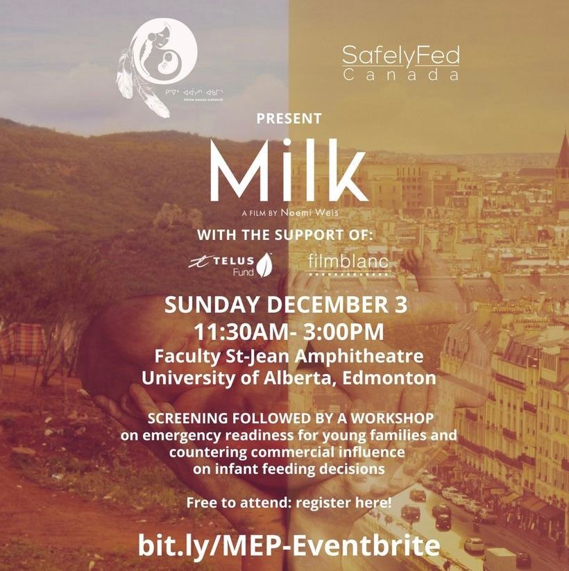 MilkTheFilm's tweet photo. Our next FREE screening will be December 3rd at the Faculty St-Jean Amphitheatre
at University of Alberta- in #Edmonton!! All are welcome✉️ Sign up at https://t.co/OoZ4gcwqa7
#Canada #CanadaFreeEvents #Freeeventsincanada #edmontoncanada #milkeducationalprogram #SafelyFedCanada https://t.co/fHkk6kdljq