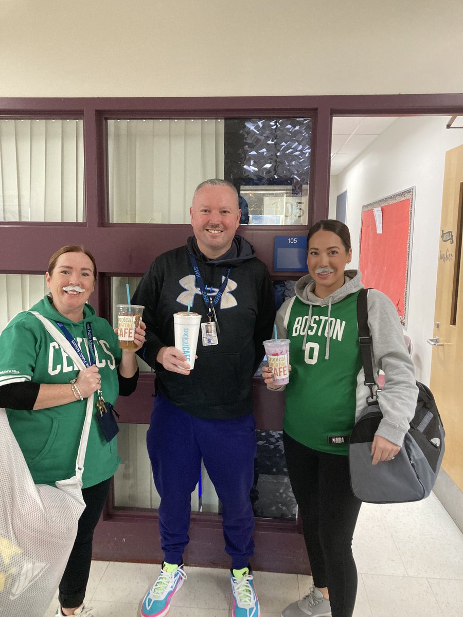 The amazing secretaries ⁦<a href="/HurleyMiddle/">Dr. Kevin Hurley MS</a>⁩ dressed up like me today during Spirit Week! 😎 ⁦<a href="/MsBhmsP/">Alexis Bouchard</a>⁩ ⁦<a href="/SeekonkPS/">Seekonk Public Schools</a>⁩ ⁦⁦<a href="/TropicalSmoot20/">Tropical Smoothie Cafe</a>⁩