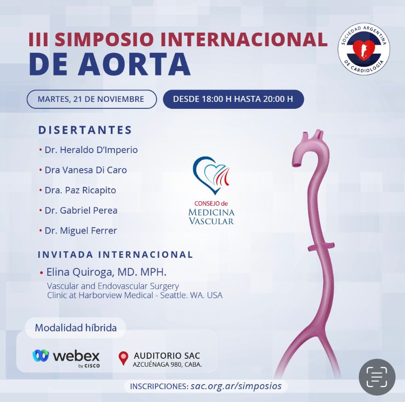 mosquitobocian's tweet photo. No se pierdan el 3er SIMPOSIO INTERNACIONAL DE AORTA. Organizado por @conmedvasc 

Link: https://t.co/aKhXrRGg4K https://t.co/lg76FpFpID