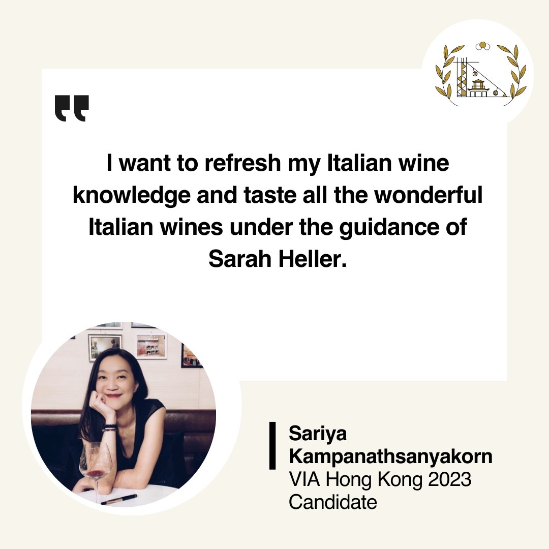 VinitalyTour's tweet photo. Only one weeks until #VinitalyAcademy lands in Hong Kong 🇭🇰: November 27-29, 2023!
After last week, let us introduce you to the second round of #VIA Hong Kong Candidates ⬇️
Welcome to the #VIACommunity 🥂🤩
Part 1. https://t.co/IWNOOVfSJS