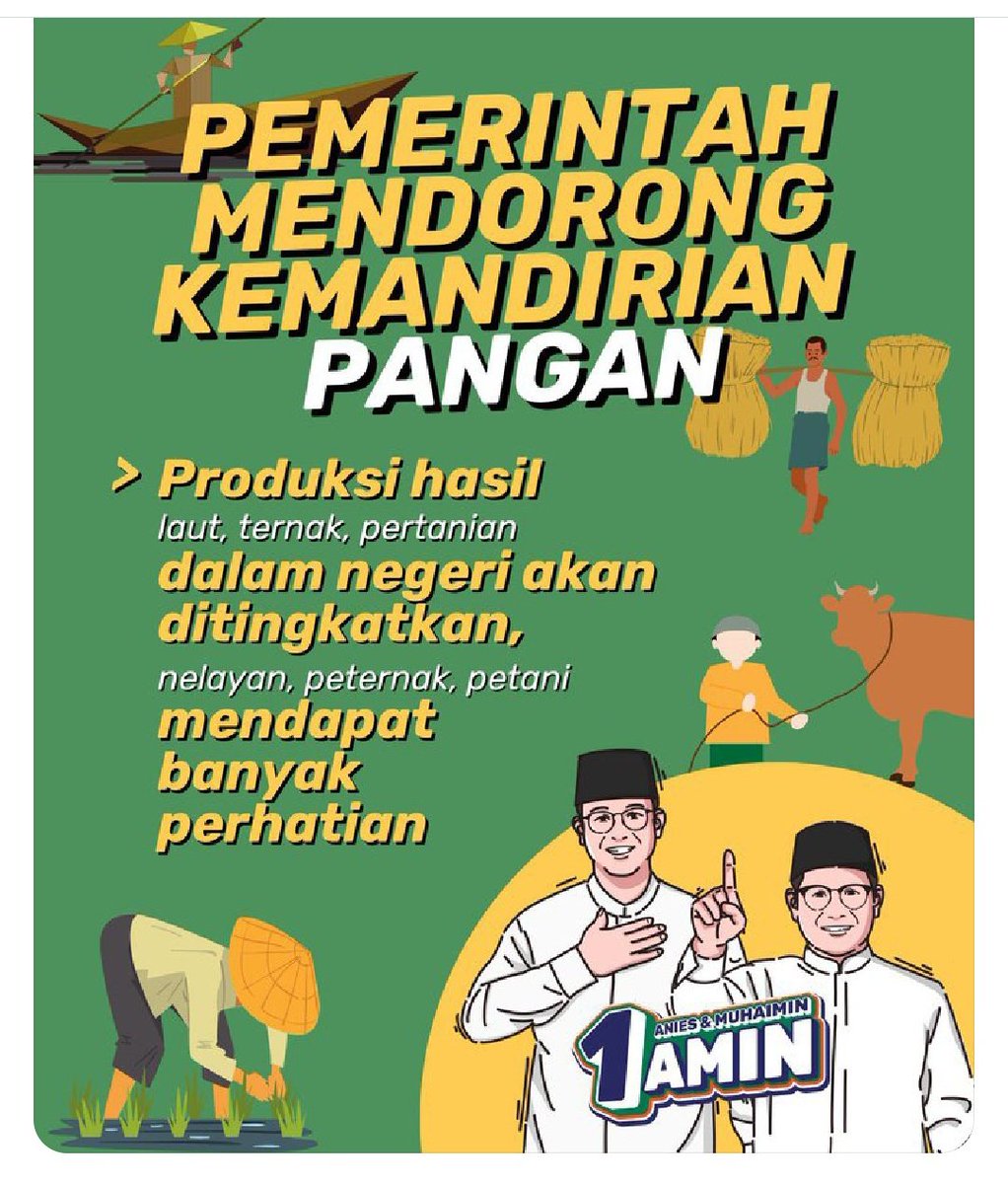 Kemandirian pangan harus menyentuh seluruh masyarakat termasuk petani, peternak dan nelayan
#SembakoMurahAMIN
#AniesMuhaimin2024
<a href="/cakimiNOW/">A Muhaimin Iskandar</a> 
<a href="/DPP_PKB/">DPP PKB</a> 
<a href="/aniesbaswedan/">Anies Rasyid Baswedan</a>