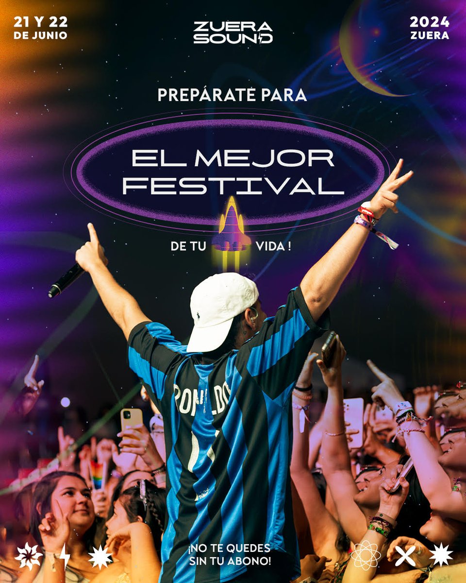 ZueraSound's tweet photo. 🔥Os prometimos que seríamos el mejor festival de vuestra vida y en unos días empezaréis a saber cosas🔥

Lo mejor que podéis hacer hoy es aseguraros el #ZueraSound 2024 comprando ya vuestras entradas y abonos VIP.

https://t.co/HVsyPuE8ws https://t.co/hLhcxIzzh7