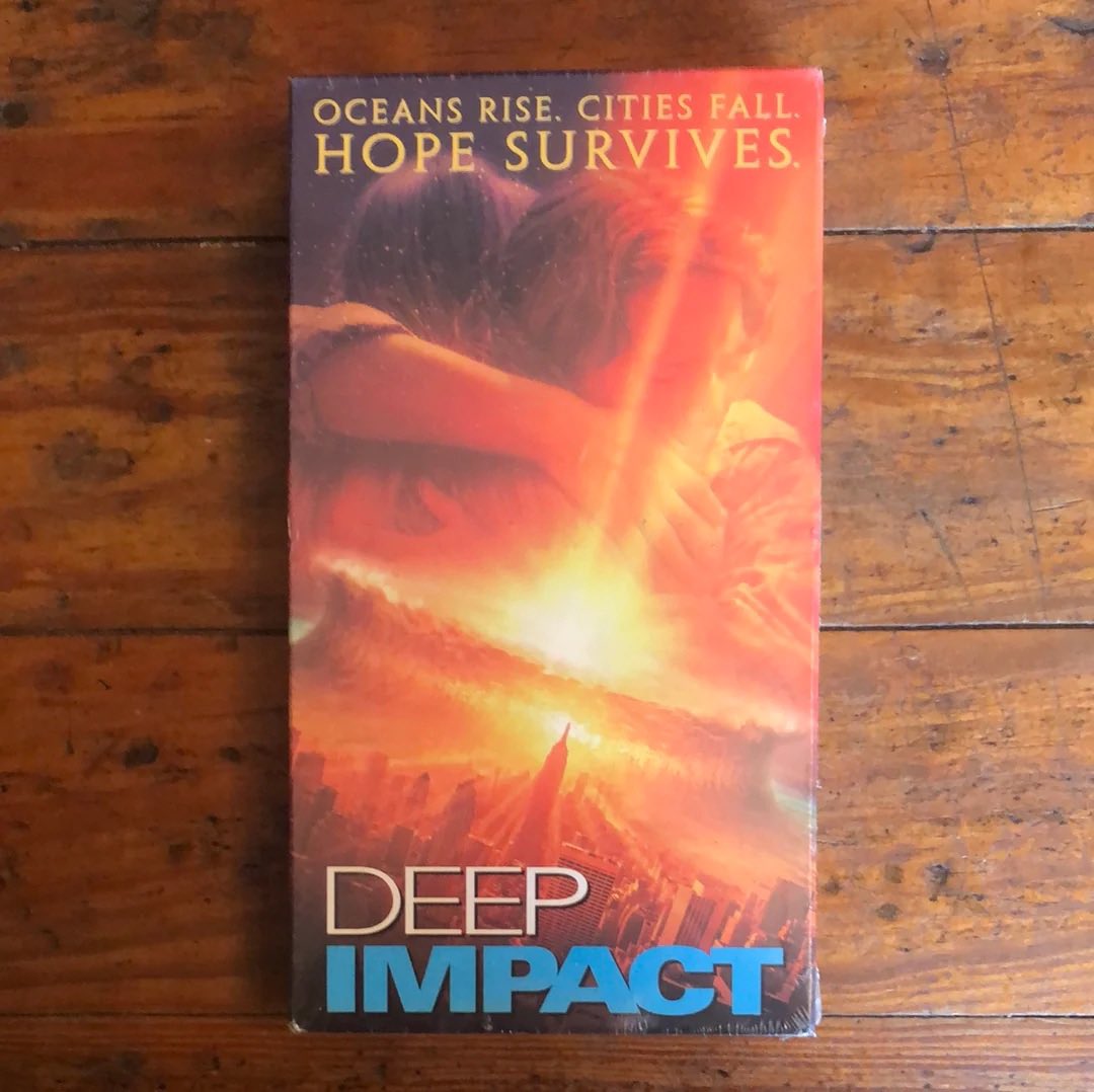 “Life will go on, we will prevail.” #vhs #videotape #vhstape #90s #90smovie #movie #deepimpact #morganfreeman #robertduvall #tealeoni #elijahwood #vanessaredgrave #maximilianschell #jamescromwell #jonfavreau