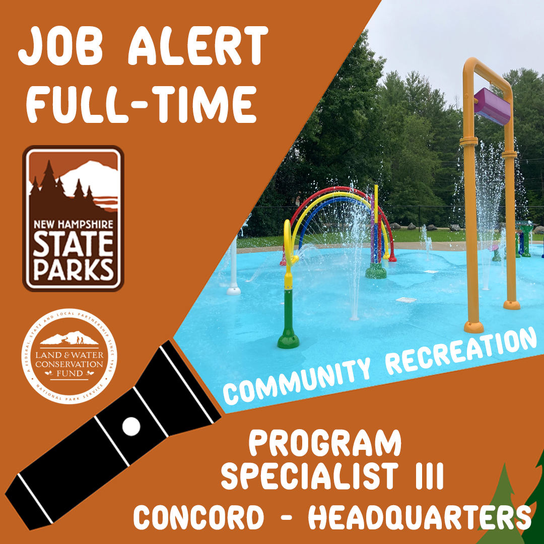 NHStateParks's tweet photo. Are you passionate about promoting and expanding outdoor recreation in New Hampshire, managing federal grants, and contributing to the enhancement of public parks? We have a position open in Community Rec. Apply by December 1:
https://t.co/1hTYpEJTNC
#nhstateparks #parksjobs https://t.co/CyIThBmEiW