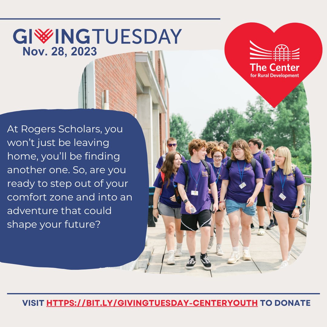 This Nov. 28th, on a day that redefines the spirit of generosity - #GivingTuesday – join us in supporting the hopes and dreams of young people in Southern and Eastern Kentucky. Show your generosity by paying it forward for Rogers Scholars. Donate now at: bit.ly/givingtuesday-….