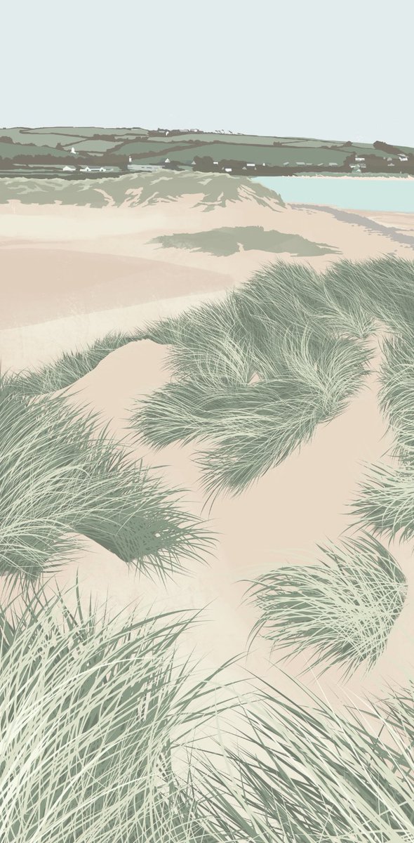 A small section of a new piece I have been working on 
#wip #northdevoncoast #instow #crowpoint