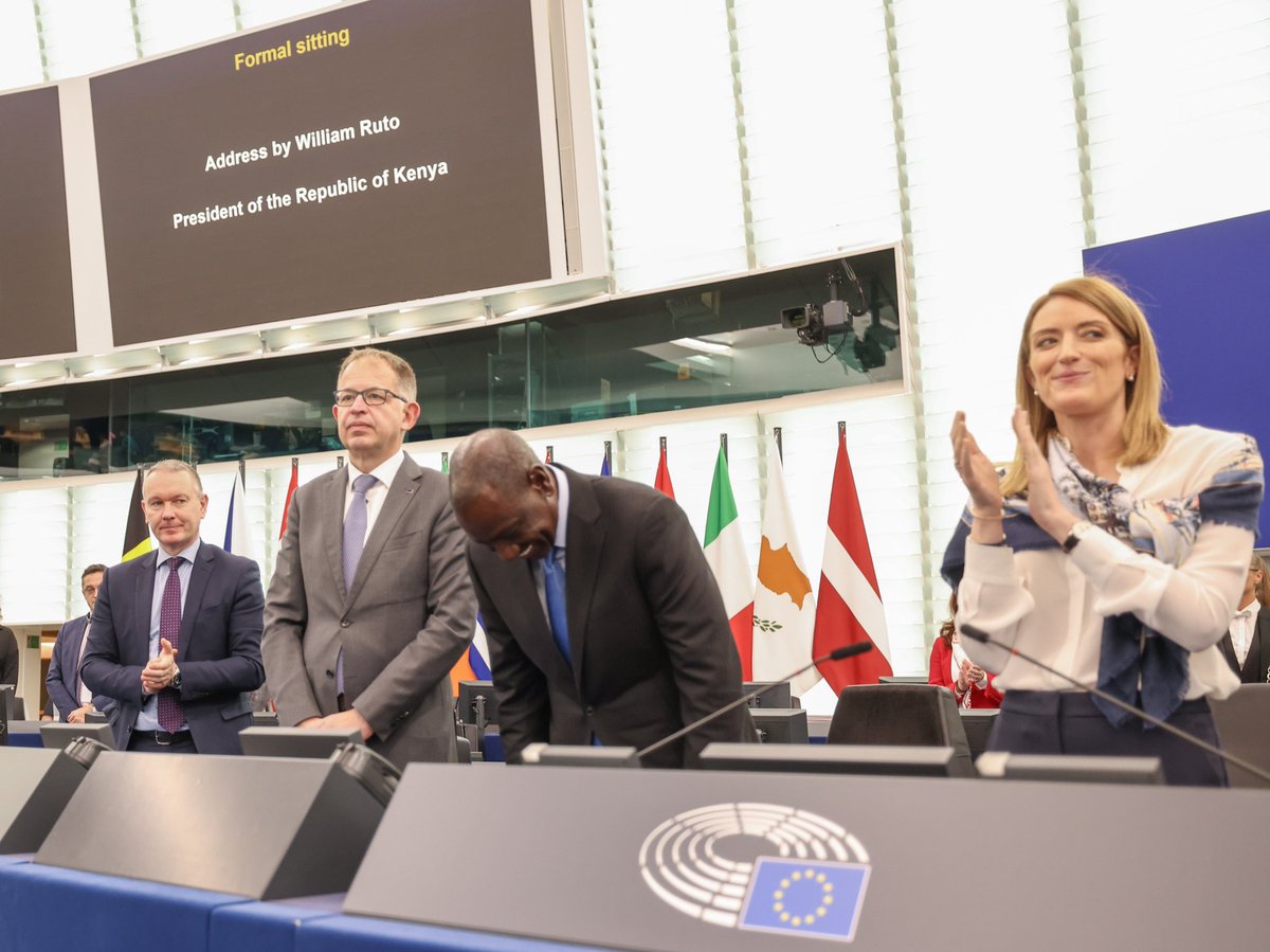 In an address to the European Union Parliament, Strasbourg, France.