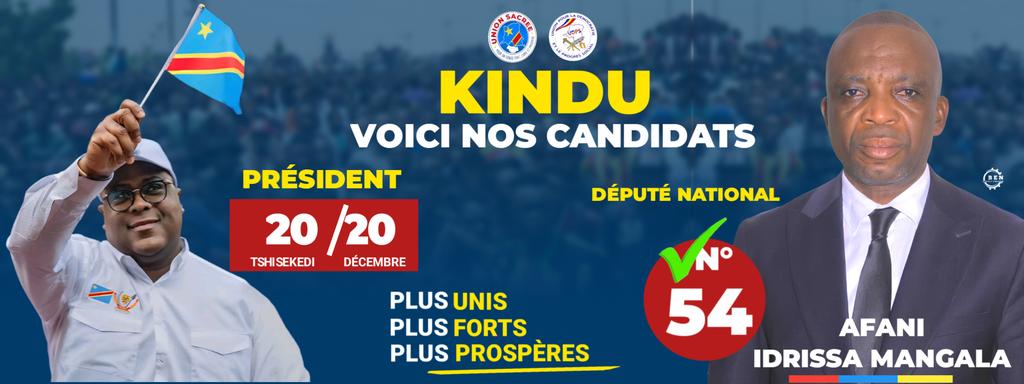john_wickot's tweet photo. Le Chef de l'État @fatshi13 est annoncé à #Kindu ce Jeudi 23 novembre 2023. D'après le Gouv du Maniema AFANI IDRISSA, la population est appelée à lui réserver un accueil chaleureux. @Presidence_RDC @rtncofficielle1 https://t.co/2rgsFdBTbA