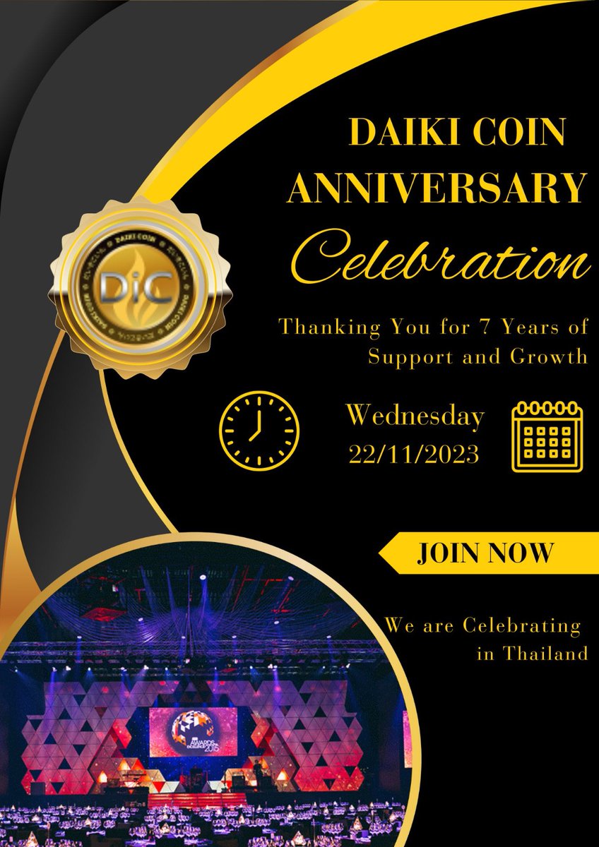 DaikicoinOrg's tweet photo. #CelebrationTour #7thyears #anniversary #daikicoin #DIC #Cryptocurency #cryptomarket #cryptoking @Suryaprasad369 @c0insbit @azbit_news @p2b_exchange @binance @cz_binance @CoinSwitch @CoinWOfficial @CoinbaseSupport @CoinbaseWallet @CoinbaseNews https://t.co/QOc66b7o4x