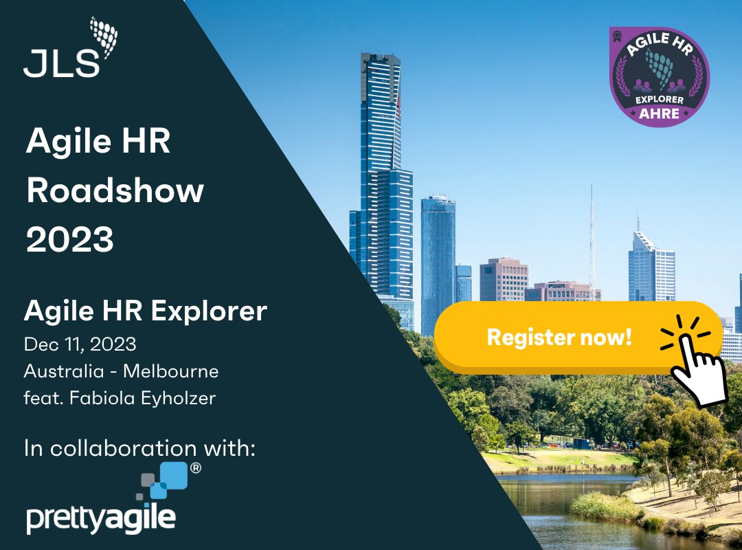 📷 Discover Agile HR at our Melbourne Stop!

Collaborating with <a href="/PrettyAgileCo/">Pretty Agile Pty Ltd</a>, we're thrilled to present a series of immersive Agile HR training sessions, including the: 

**Agile HR Explorer Training: Dec 11, 2023**
📷 Location: #Melbourne, Australia Pretty Agile
#AHRE #AgileHR