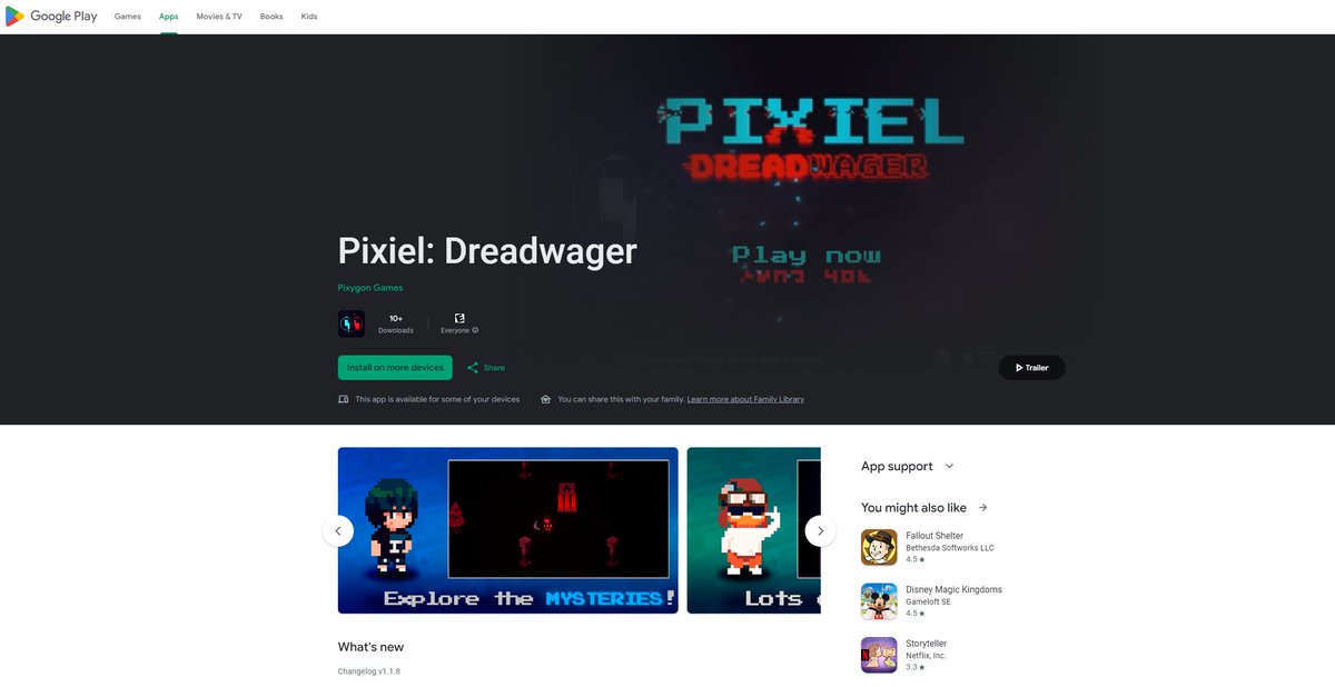 ITS OFFICAL! Did you know that <a href="/Pixygon/">Pixygon</a>'s Pixiel Dreadwager is LIVE on Google Play Store!?📲

Download it here on today:
play.google.com/store/apps/det…