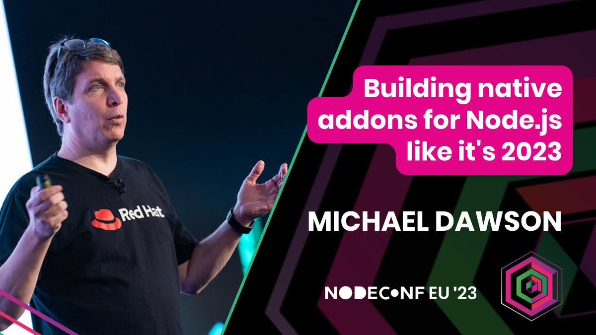 📹 Watch back #NodeConfEU | Nov 2023 @mhdawson1 | Building native addons for Node.js (and more JavaScript engines) like it's 2023 📺 >> nf.ie/3uoEHzW #Nodejs #JavaScript #OpenSource