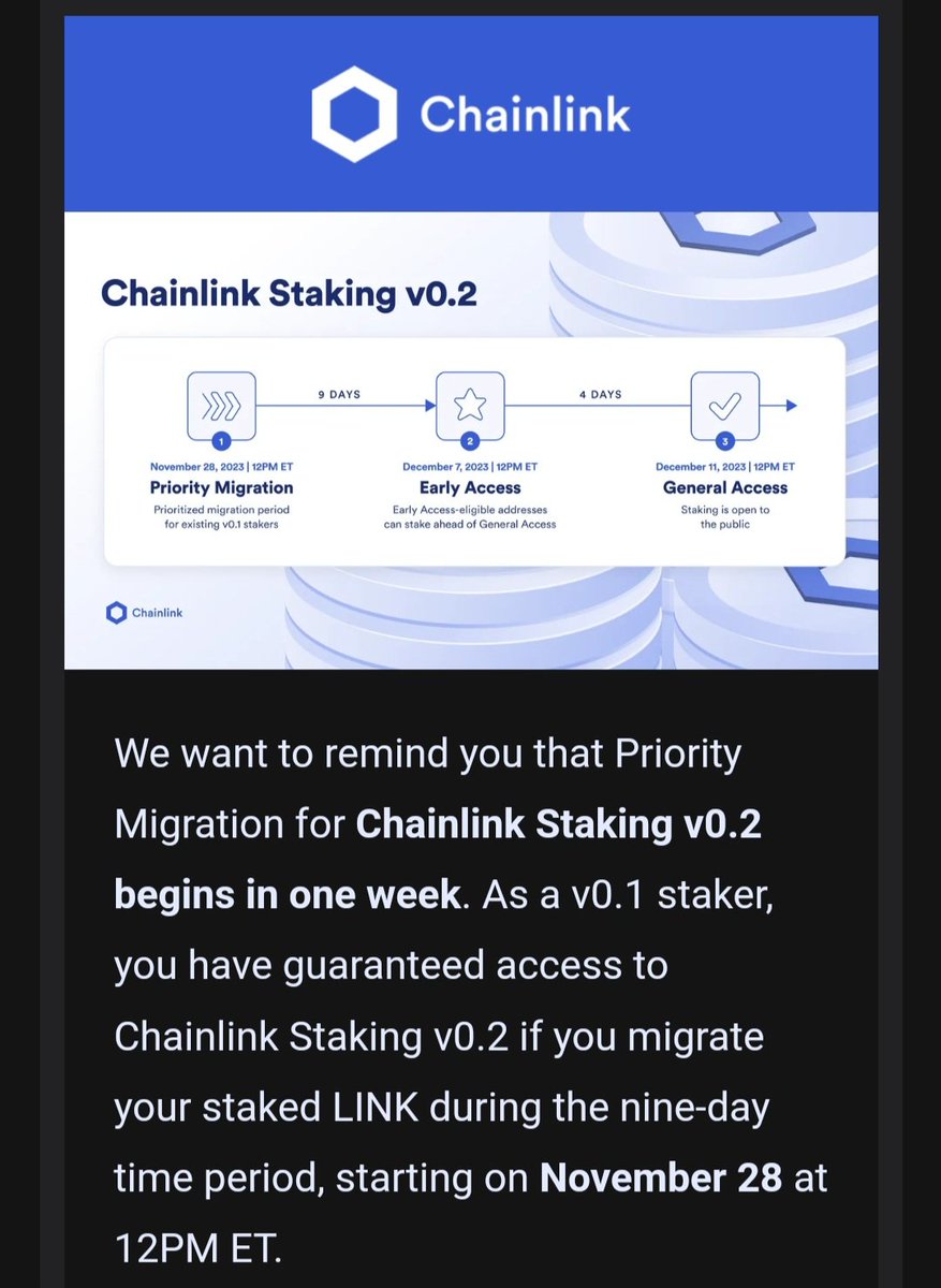 warmlatte's tweet photo. I'll be looking back to this email with pride a few years from now. $LINK https://t.co/dCcUEEC2Jd