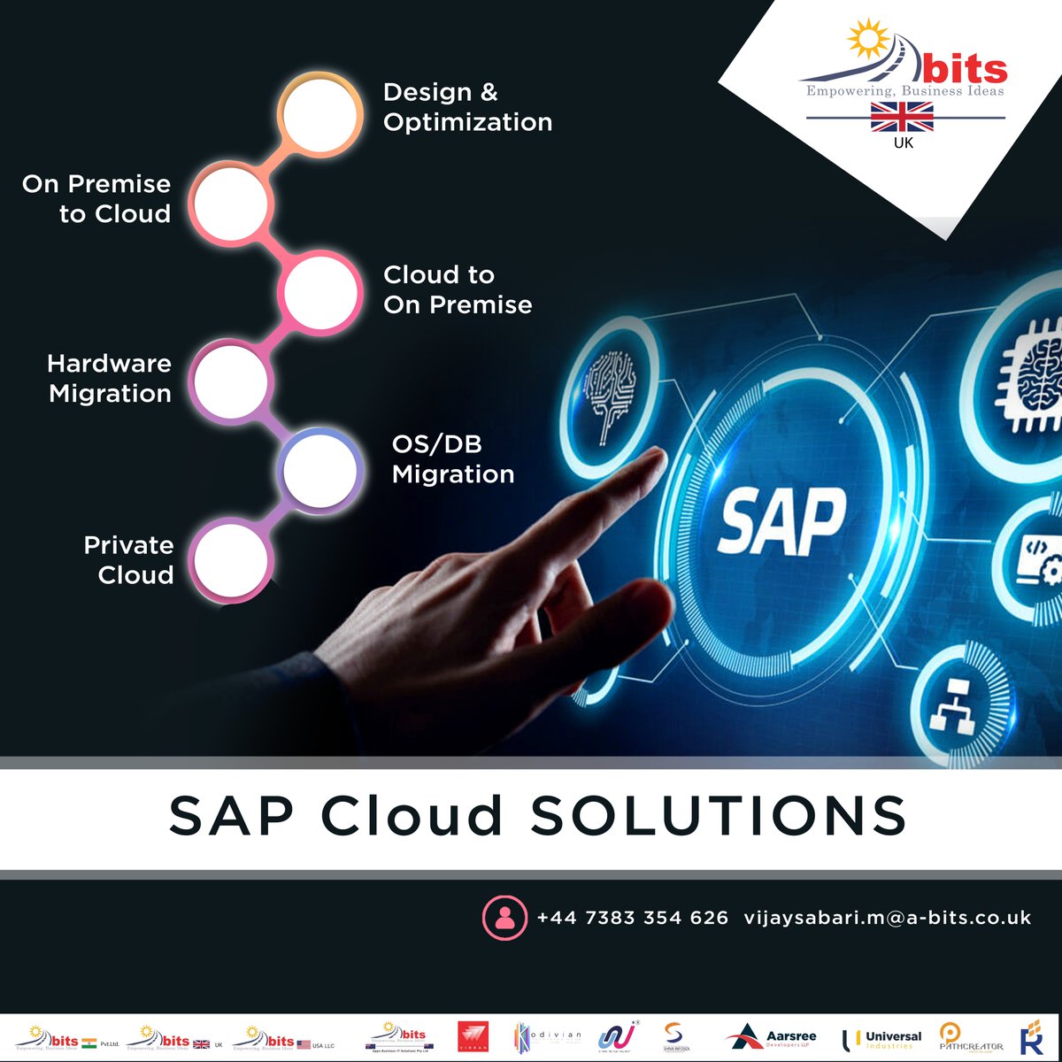 SAP Cloud SOLUTIONS :

#sap #sapcloud #sapsolutions #designoptimization #cloudprovider #hardware #osmigration #dbmigration #privatecloud #abitsuk #abits #uk #sapcommunity #ssgroup #ssgroupofcompanies