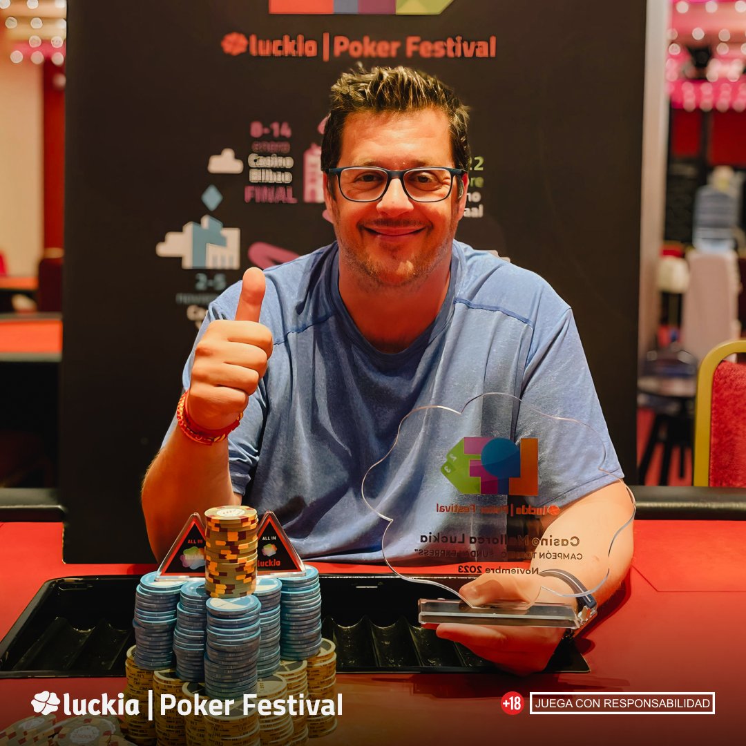 LuckiaPokerFest's tweet photo. Tras celebrarse la parada de Casino Mallorca Luckia, estos son los clasificados y ganadores que estarán en Bilbao del 8 al 14 de enero ♥️♣️
¡A por la fase final! 👏 #LPF23 #LuckiaPokerFestival https://t.co/IbDhvaHmfU