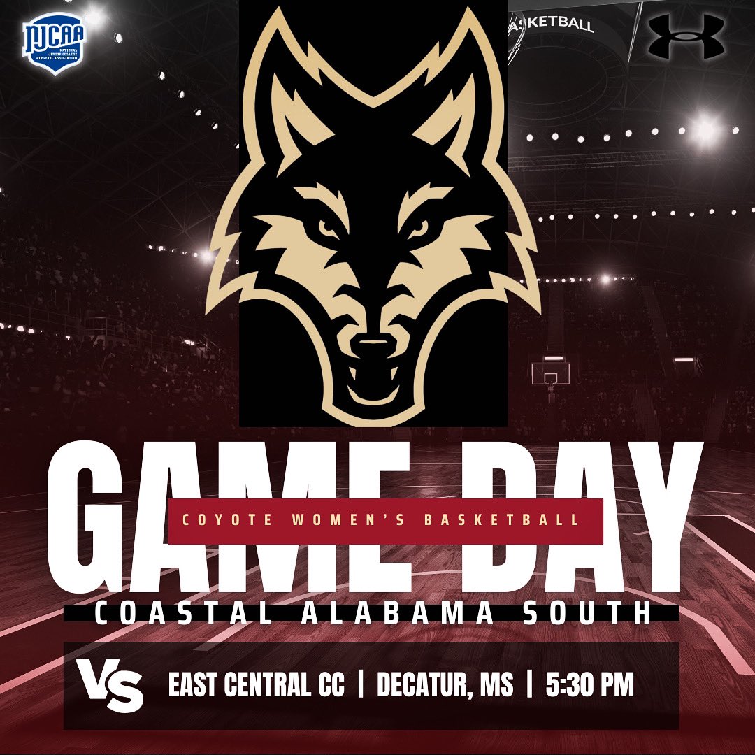 WBB | GAME DAY‼️

🆚 - East Central CC
⏰ - 5:30 PM
📍 - Decatur, MS

#GOYOTES 🐺🏀
<a href="/CoastalAlaCC/">Coastal Alabama CC</a> <a href="/acccathletics/">ACCC</a> <a href="/coastalsouthwbb/">Coastal Alabama South Lady Coyotes Basketball</a>