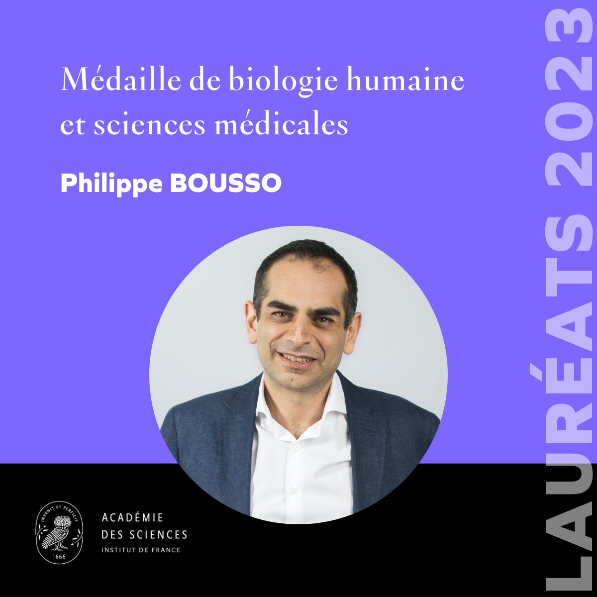 Académie des sciences (@acadsciences) on Twitter photo 🔴 En direct de la 2e cérémonie de remise des #prixAcadSciences !
🏅 Philippe BOUSSO, Dir de recherche <a href="/Inserm/">Inserm</a>, Dir du dépt d’Immunologie à l’<a href="/institutpasteur/">Institut Pasteur, since 1887</a>, lauréat de la Médaille de biologie humaine et sciences médicales
👉 youtube.com/live/EjdG1tQj8…
ℹ️ academie-sciences.fr/fr/Laureats/la… 🔴 En direct de la 2e cérémonie de remise des #prixAcadSciences !
🏅 Philippe BOUSSO, Dir de recherche <a href="/Inserm/">Inserm</a>, Dir du dépt d’Immunologie à l’<a href="/institutpasteur/">Institut Pasteur, since 1887</a>, lauréat de la Médaille de biologie humaine et sciences médicales
👉 youtube.com/live/EjdG1tQj8…
ℹ️ academie-sciences.fr/fr/Laureats/la…