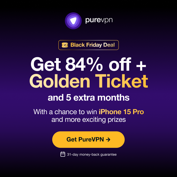 #BlackFriday deal for #IPTVX affiliation with #PureVPN.

PureVPN is offering a max 2 years plan, with 5 extra months, at 84% off with a chance to win an iPhone 15 Pro.

And inserting "iptvx20" you get an extra 20% off on the amount!

TAKE IT NOW!

Here -> shorturl.at/gHUW1
