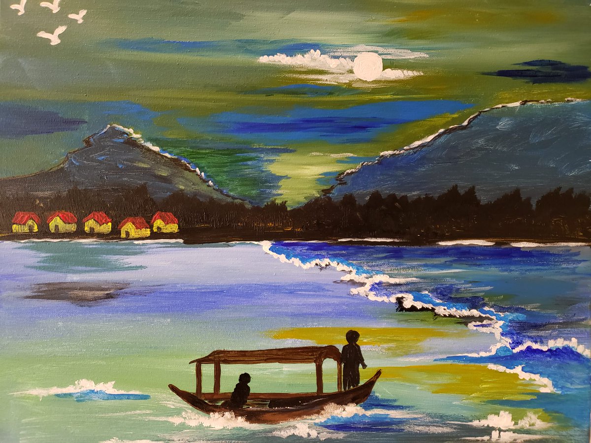 AshrafMonawar's tweet photo. @MartinaMajcher1 #Original painting #canvas acrylic #landscape #seascape #mountains #clouds#moon#boat #birds #artgallery # artwork # art collection # art for sale. https://t.co/mnJ4s883FV