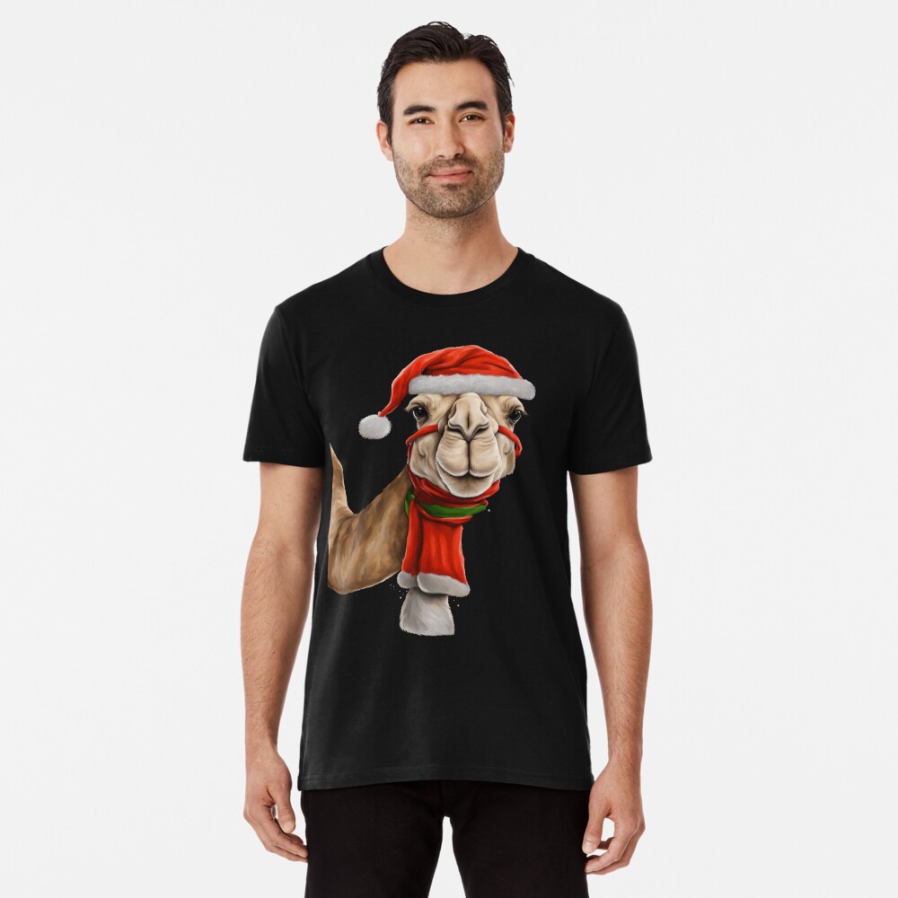 Adorable Cute Camel Wearing Santa Hat Christmas v2 by #taiche #redbubble #christmastshirt #christmas #tshirt #christmastees #christmastshirts #tshirtdesign #tshirts #christmasgifts #customtshirts #christmasdecor redbubble.com/shop/ap/155167…