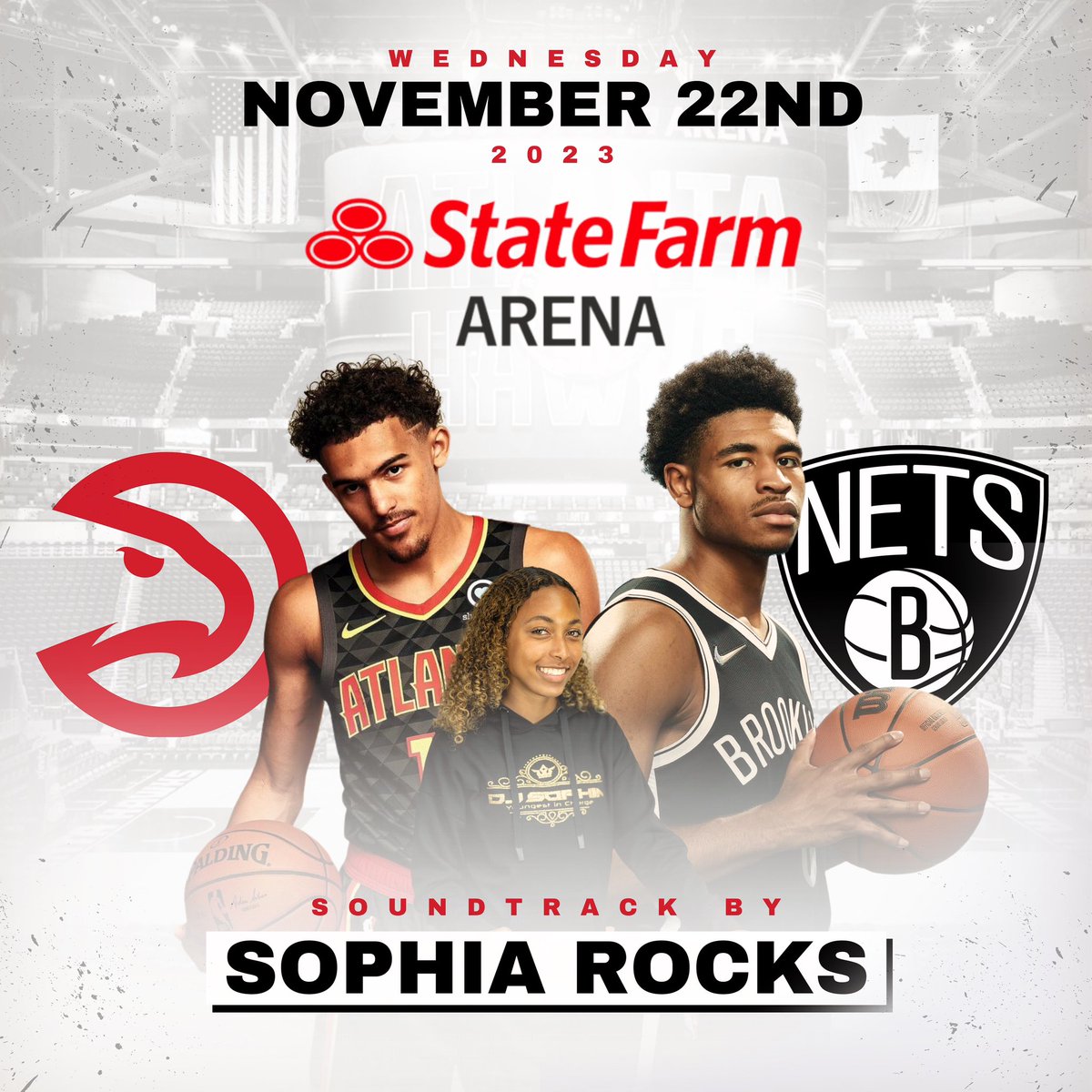 I’m performing LIVE tomorrow! @ATLHawks . . . . . . . . #statefarmarena #djsophiarocks #atlhawks #girldj #nbadj #seratodj #hawksnation #bmw #hiphop #atl #nba #traeyoung