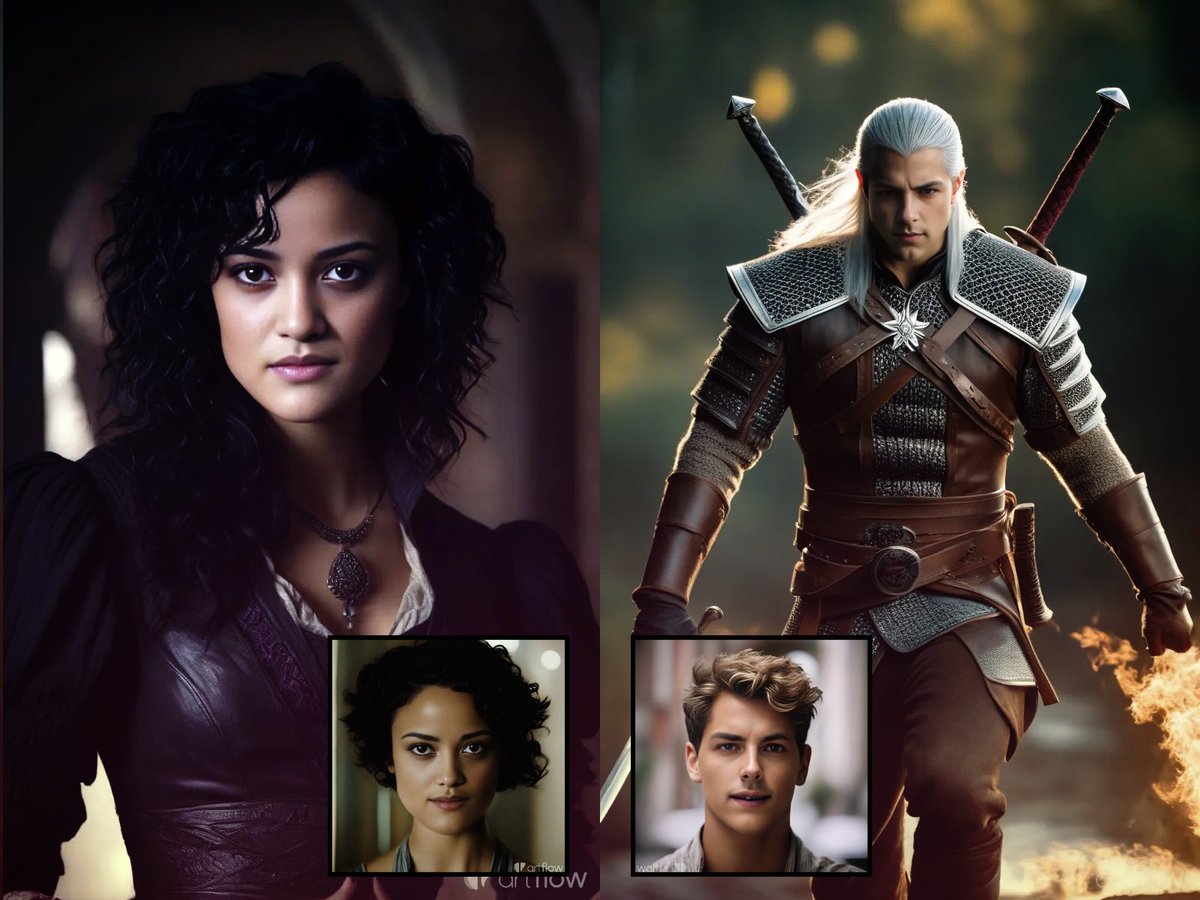artflow_ai's tweet photo. 🔮 With Actor Builder embark on an adventure with your partner or friends.
Take a photo, choose your favorite duo, and become the legendary Yennefer and Geralt The Witcher. Share the magic and transform together into these epic characters!
#ArtflowAI #TheWitcher #AIVideos https://t.co/c5uAEV6u2J
