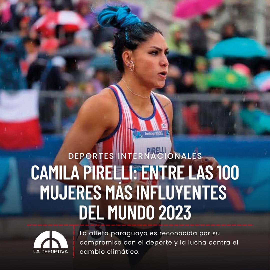 ¡Orgullo paraguayo! 🌟🇵🇾🌍 

Camila Pirelli, atleta olímpica y campeona de EcoAthlete, es reconocida entre las 100 mujeres más influyentes del mundo por su compromiso con el deporte y la lucha contra el cambio climático.

📻🎙️#1120am
