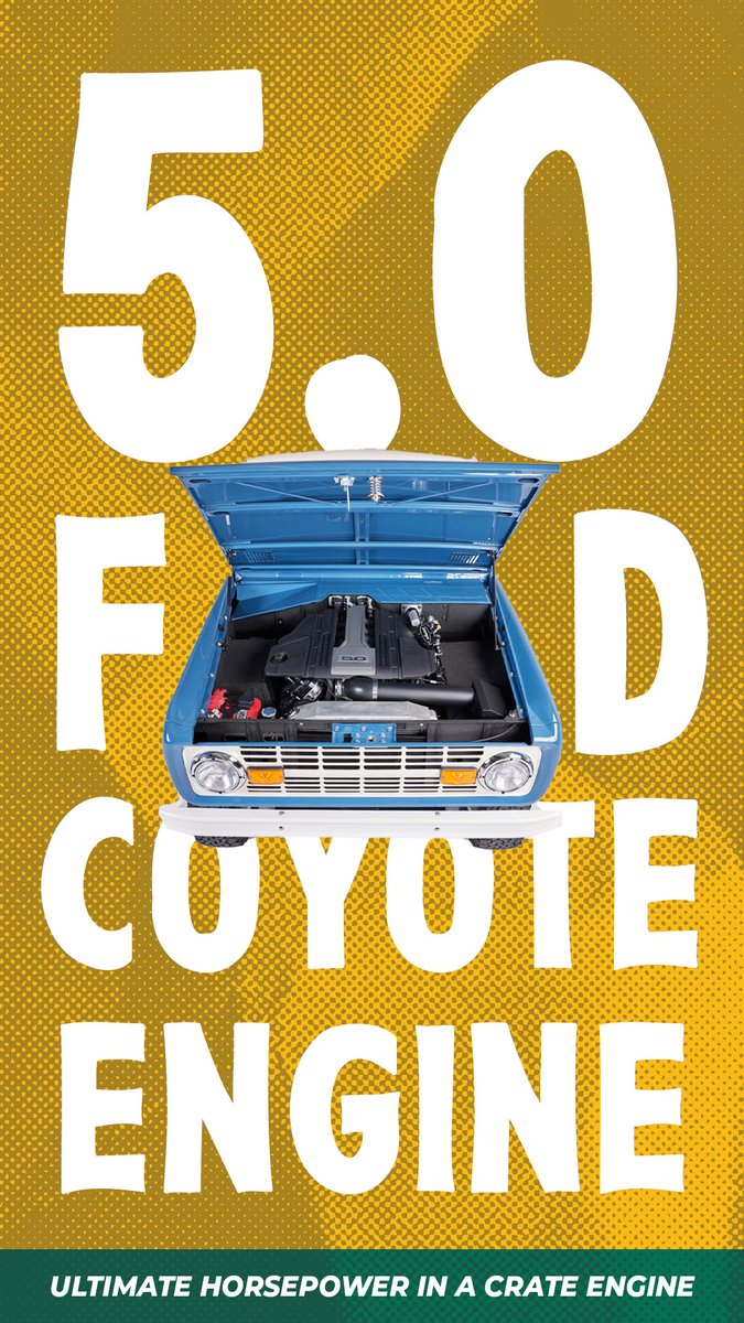Is the 5.0 Coyote the best engine you can put in a Classic Bronco? #earlybronco #fordbronco #vintagebronco