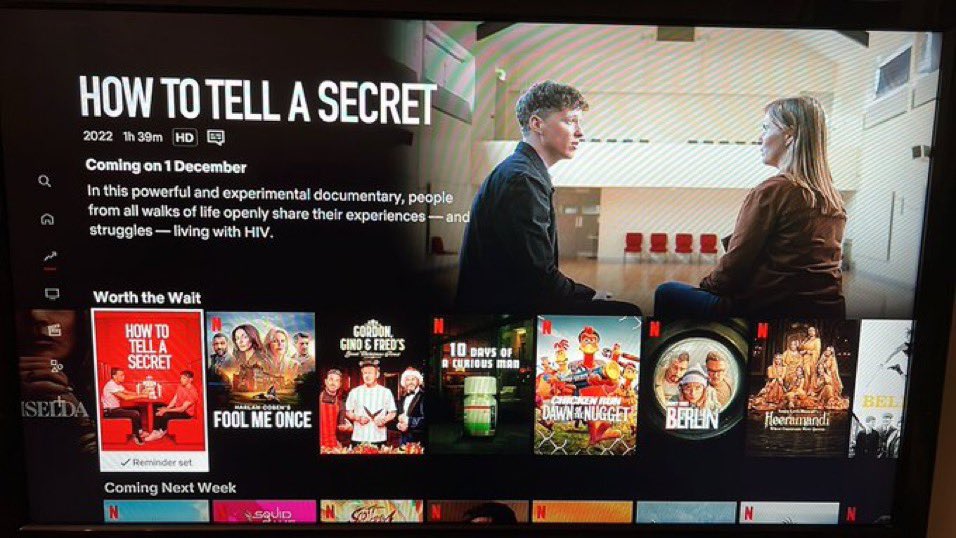 Veda (@ladyveda) on Twitter photo So happy to see <a href="/ASecretFilm/">How To Tell A Secret</a> get a <a href="/NetflixUK/">Netflix UK & Ireland</a> release this #WorldAIDSDay Dec 1st. It’s a beautiful film & it does so much work to destroy the stigma experienced by people living with HIV. Condragulations team HTTAS. Love you all. Please stream it then stream it again. #uequalsu So happy to see <a href="/ASecretFilm/">How To Tell A Secret</a> get a <a href="/NetflixUK/">Netflix UK & Ireland</a> release this #WorldAIDSDay Dec 1st. It’s a beautiful film & it does so much work to destroy the stigma experienced by people living with HIV. Condragulations team HTTAS. Love you all. Please stream it then stream it again. #uequalsu