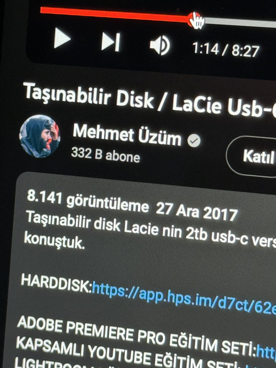 methluos's tweet photo. @haskologlu Video’daki arkadaş benim. Bu da 100tl fazla verip yıllarca bana mısın demeyen harddisk. Bu arada video 4 yıl öncesinin değil. 27 Aralık 2017 bunu da belirteyim. 🙏 ayrıca buradaki model type c modeli onunda güncel fiyatı 5.500 civarı. https://t.co/JBksS3SZNh