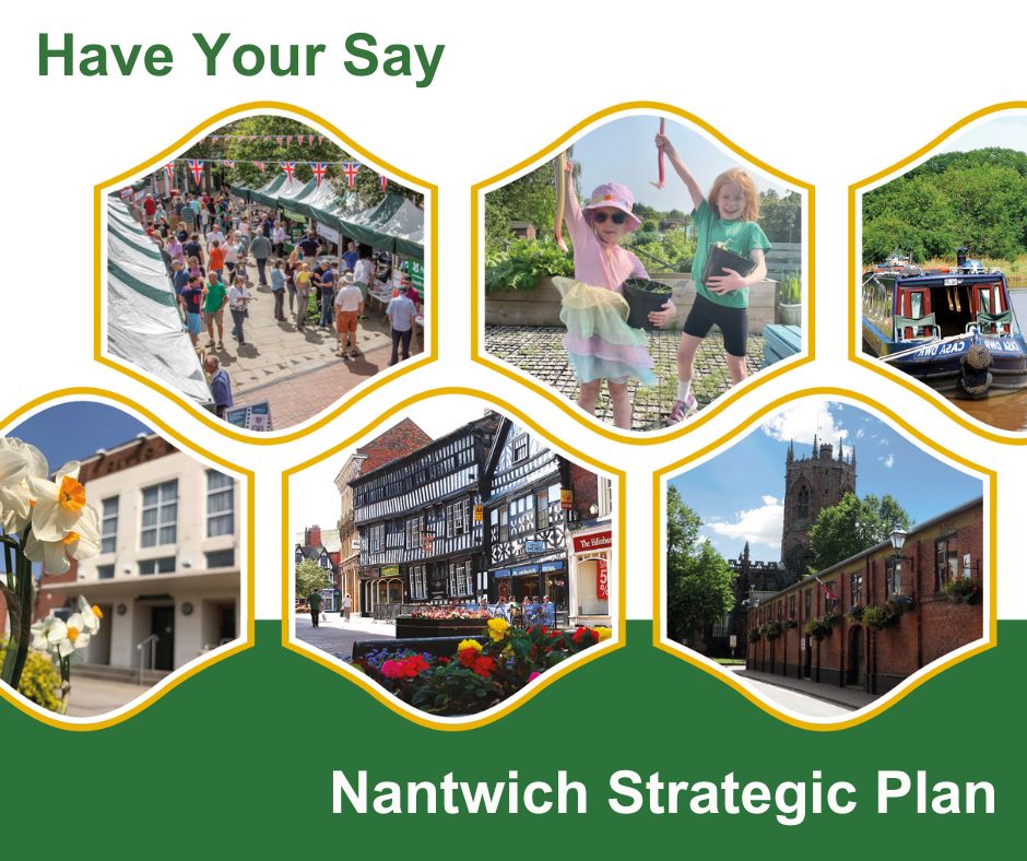 We have been working to develop a Strategic Plan for the next 4 years , which includes actions to help us focus and achieve our vision for the town. We are now seeking residents' views on the actions, which can be found on our website: nantwichtowncouncil.gov.uk/strategic-plan…