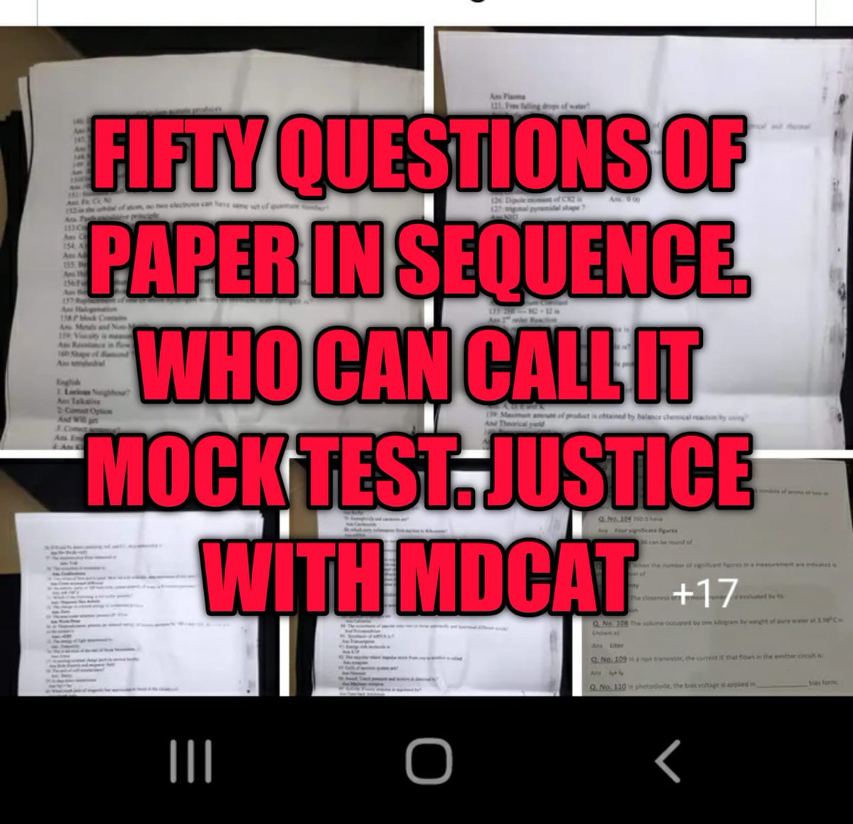 naresh514_'s tweet photo. MDCAT PAPER WAS LEAKED
#RIP_MERIT
#PMDC
@PMDC22
@DowUniversity
@SindhHealthDpt
@SindhCMHouse
@pmc_org
@_Hareem_Shah
@noorhopes https://t.co/p4qqB71uy4