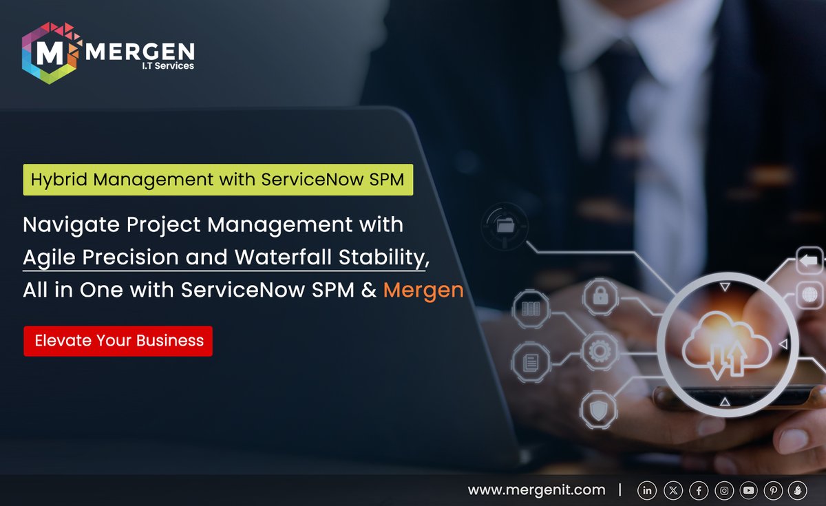 With Mergen, leverage the full potential of SPM in ServiceNow for Hybrid Management. 

#ServiceNow #ServiceNowSPM #HybridManagement #ProjectManagement #Agile #Waterfall #HybridWorkflows #OptimizeProjects #AgileMethodology #WaterfallModel #mergenitllc