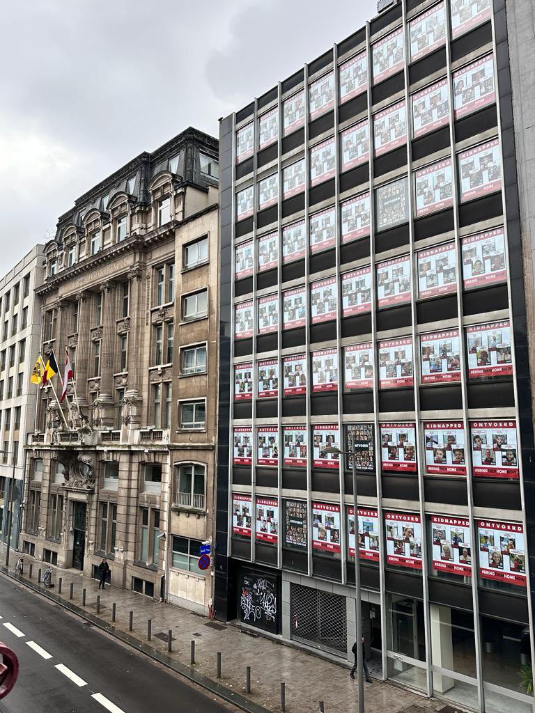 IditAbu's tweet photo. Today in #Antwerpen . 

#BringThemHomeNow https://t.co/aAMr4AoNfN