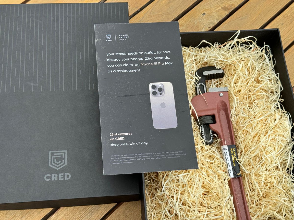 Received this from CRED. Agar do din pehle bhejte toh isse main apna TV phod deta