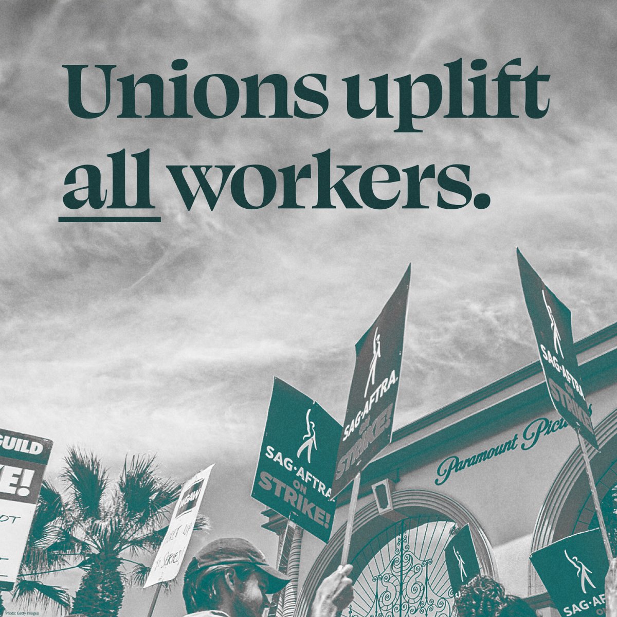 Unions help create a more stable and prosperous economy for EVERYONE when they advocate for higher wages and better working conditions. Research shows that unions do more than support the middle class—they're a driving force behind economic growth and resilience.