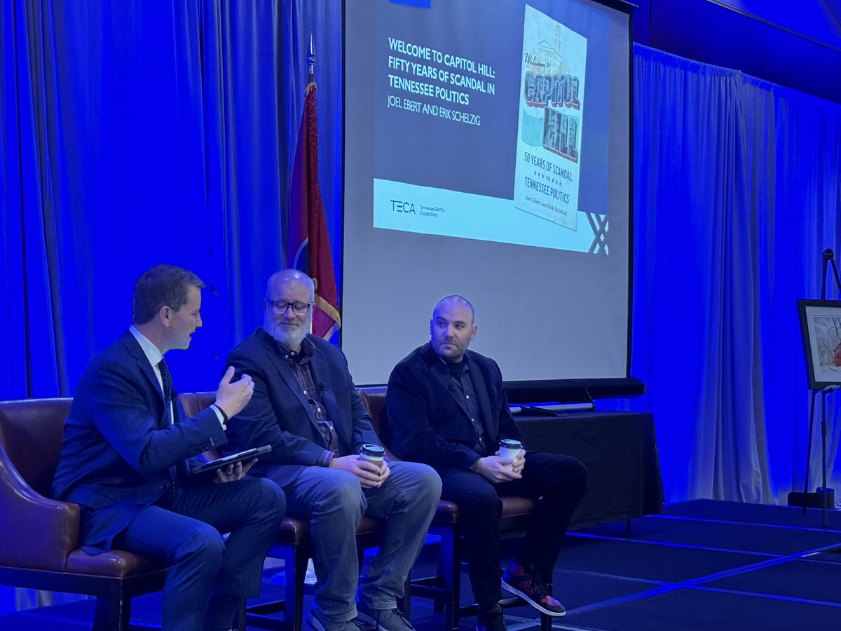 We’re excited to have Erik <a href="/schelzig/">Erik Schelzig</a> and <a href="/joelebert29/">Joel Ebert</a> at #TECAam2023 to discuss their new book Welcome to Capitol Hill: 50 Years of Scandal in Tennessee Politics.