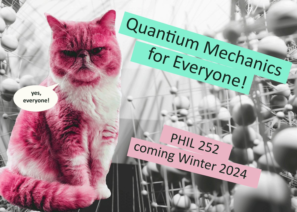 Winter course offerings: PHIL 252 Quantum Mechanics for Everyone
for full course description visit: uwaterloo.ca/philosophy/und…