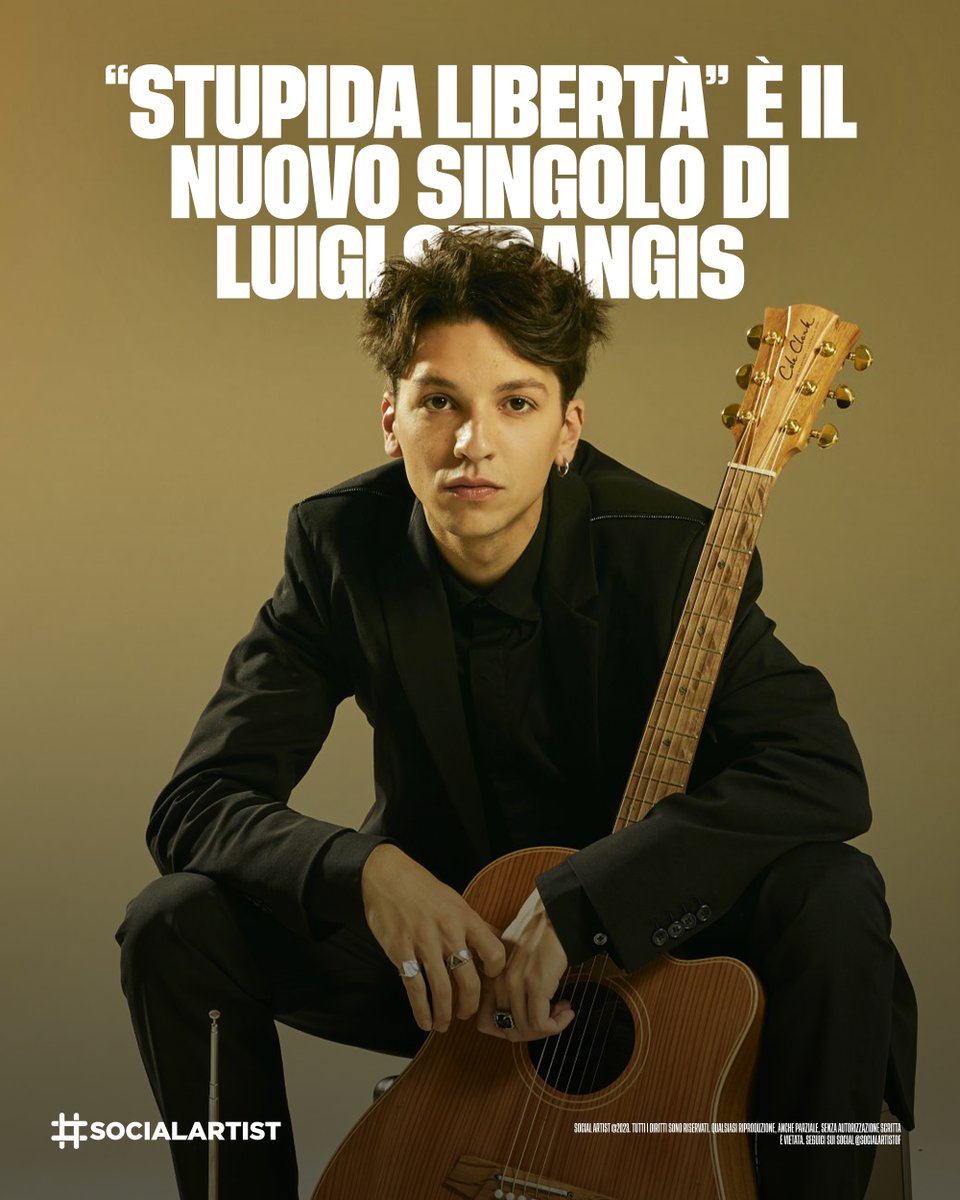 SocialArtistOF2's tweet photo. In uscita venerdì #Stupidalibertà (21co/Artist First), il nuovo singolo di Luigi Strangis (@StrangisLuigi). https://t.co/sARxZitFYT