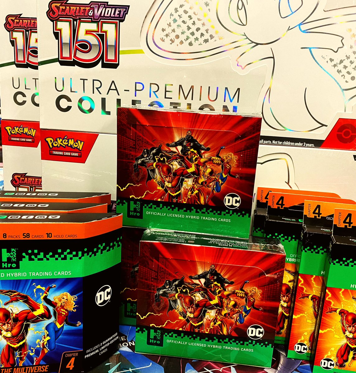 busstoptoyshop's tweet photo. 💥 HOTNESS 💥
A small restock of #Pokemon151 UPCs. First lot vanished fast - this is your last chance ❤️
AND #DCHro Hybrid Cards - each card has an online NFT twin, unlockable via a scannable code 🌶️
Available at https://t.co/0N9BeVGlP3 / in store 🔥
#pokemon #teambsts #largs https://t.co/HnRCJhGip7
