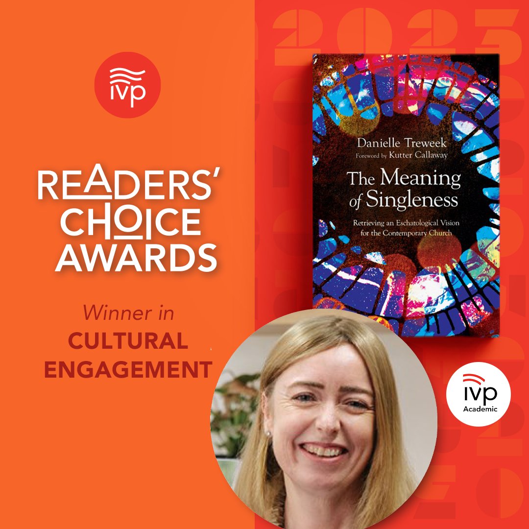 Congrats to <a href="/danitreweek/">Danielle (Dani) Treweek, PhD</a>!🏆 Her <a href="/IVPacademic/">IVP Academic</a> book 'The Meaning of Singleness: Retrieving an Eschatological Vision for the Contemporary Church' is the Readers' Choice Award Winner in Cultural Engagement!

It's 25% off through Dec. 31 with code IVPRCA23 at ivpress.com/readerschoice.