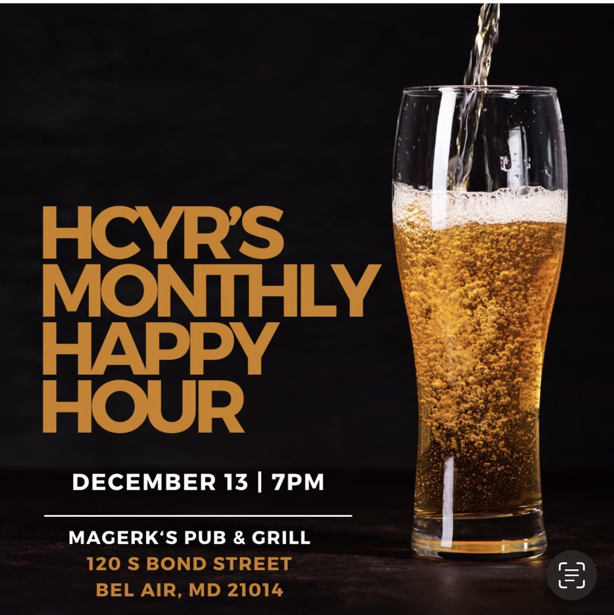 HarfordCountyYR's tweet photo. Join us for our monthly happy hours on the second Wednesday of every month at 7PM! We rotate locations throughout the county to support local businesses and breweries! https://t.co/CgcC0zTu9Z