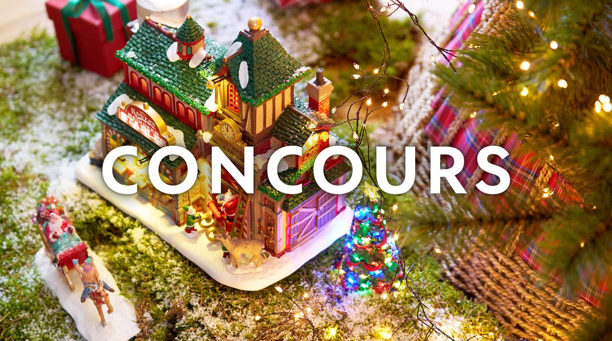 Truffaut's tweet photo. #Concours 🎡
Vous êtes passionnés de villages de Noël miniatures ? Tentez de remporter un lot LEMAX, d'une valeur de 100€ à récupérer en magasins🎁 

Pour jouer
⭐ Follow @Truffaut
⭐ Nous indiquer votre magasin le plus proche

TAS le 29/11🦌

Règlement : https://t.co/YDjF4zglIQ https://t.co/cBt84zP7JK